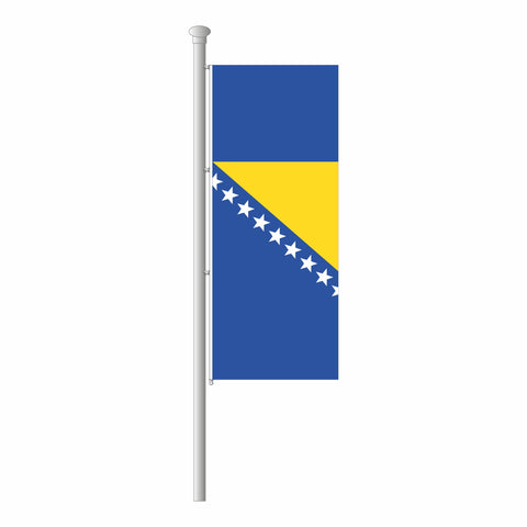 Bosnien-Herzegowina Hissfahne im Hochformat
