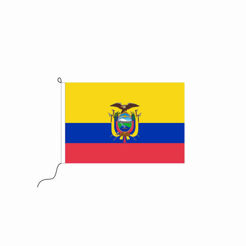 Ecuador mit Wappen Kleinfahne