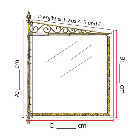 Klarsichthülle für Standarten in Sonderanfertigung