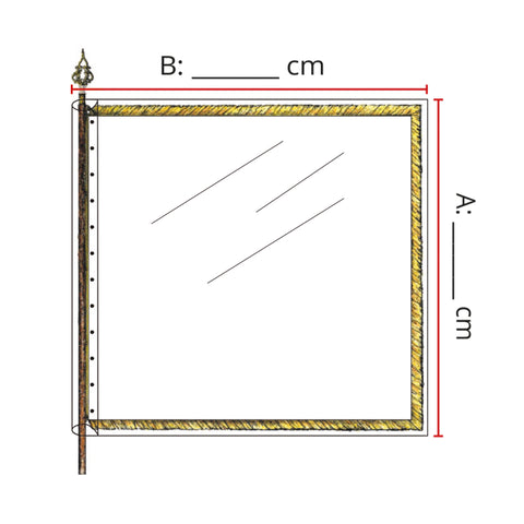 Klarsichthülle für Fahnen in Sonderanfertigung