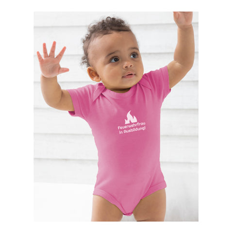 Baby Strampler - Feuerwehrfrau in Ausbildung