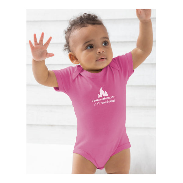 Baby Strampler - Feuerwehrmann in Ausbildung