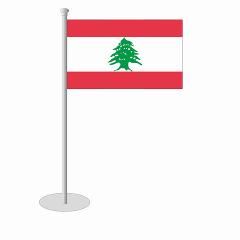 Libanon Tischfähnchen