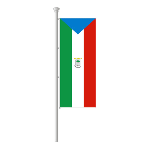 Äquatorialguinea Hissfahne im Hochformat