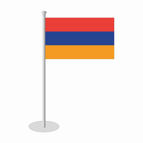 Armenien Tischfähnchen