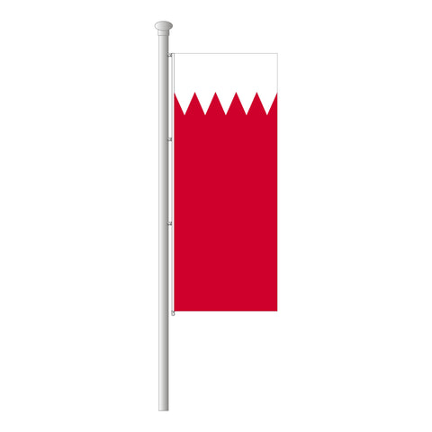 Bahrain Hissfahne im Hochformat