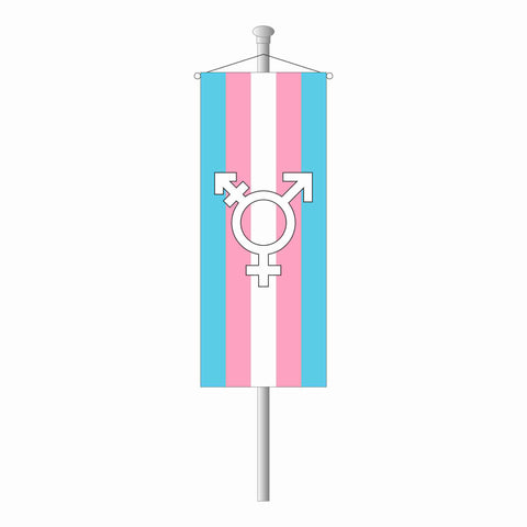 Transgender Bannerfahne mit Symbol