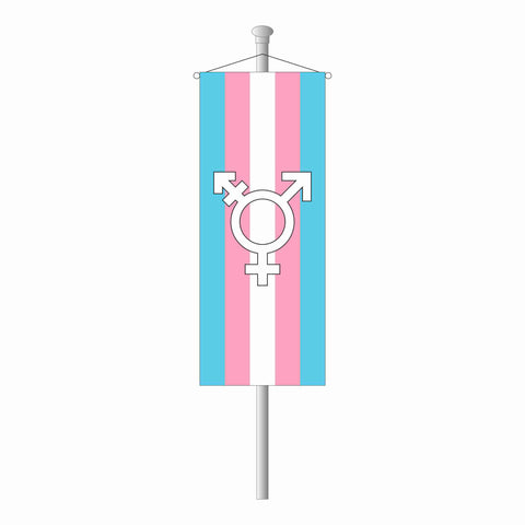 Transgender Bannerfahne mit Symbol