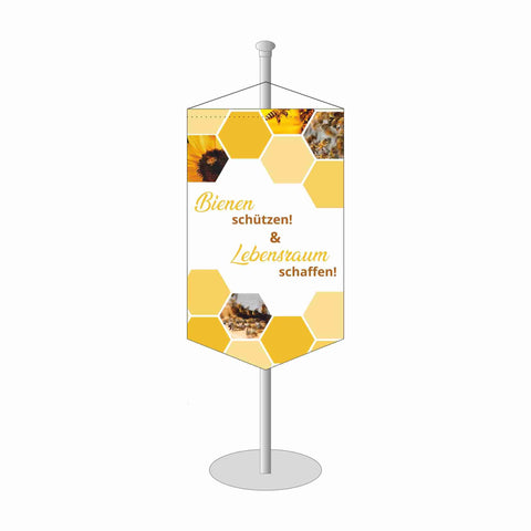 Tischbanner "Bienen retten"