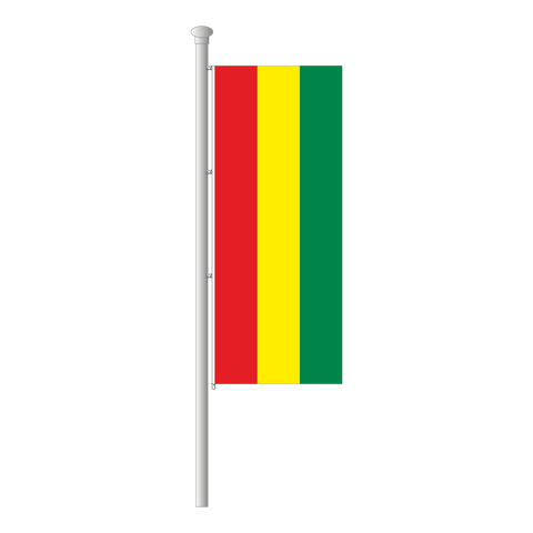 Bolivien ohne Wappen Hissfahne im Hochformat