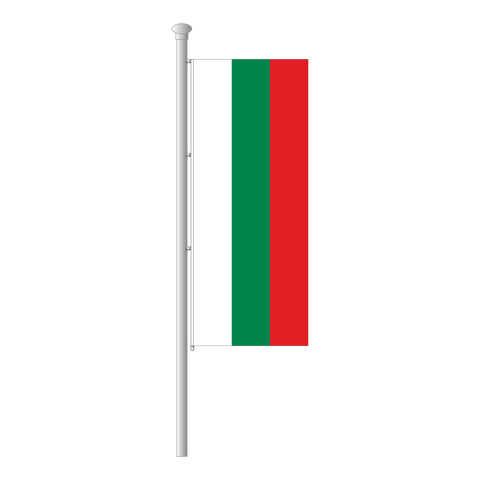 Bulgarien Hissfahne im Hochformat