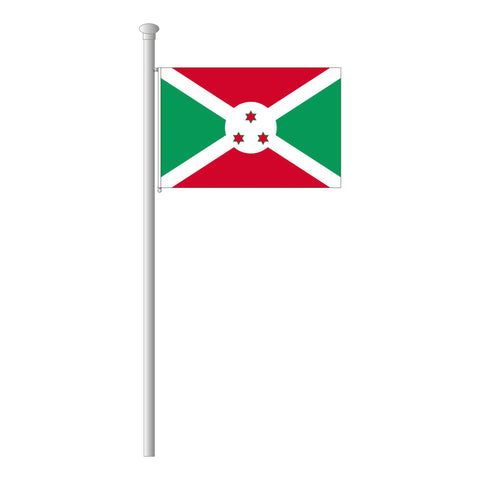 Burundi Flagge Querformat