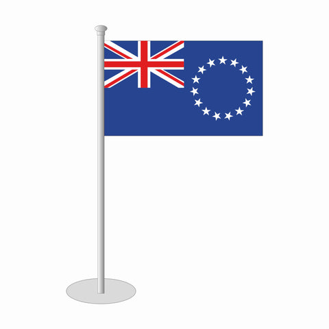 Cookinseln Tischfähnchen