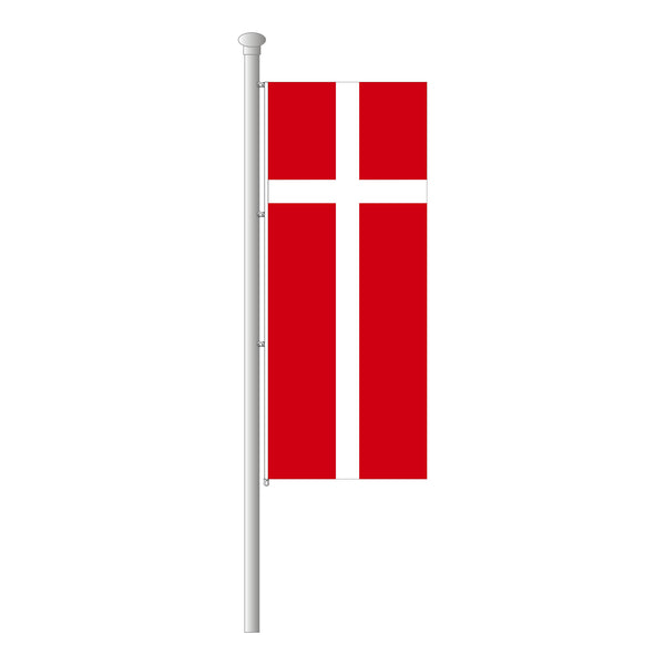 Dänemark Hissfahne im Hochformat