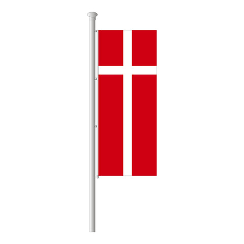 Dänemark Hissfahne im Hochformat