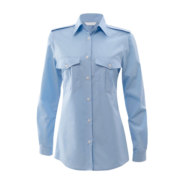 Bluse mit abnehmbaren Schulterklappen