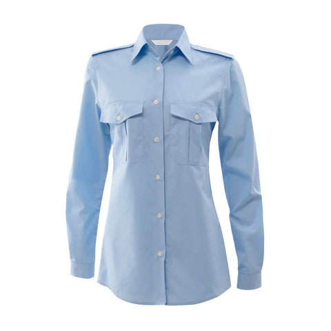 Bluse mit abnehmbaren Schulterklappen