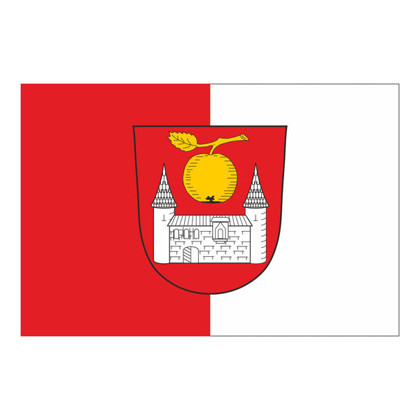 Die Gemeindefahne von Effeltrich im Landkreis Forchheim