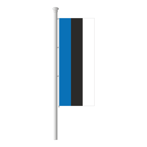 Estland Hissfahne im Hochformat