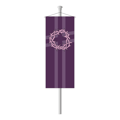 Fastenbanner Dornenkrone als Bannerfahne