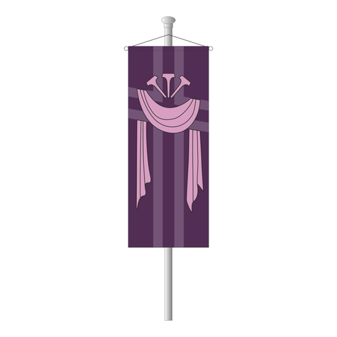 Fastenbanner Leichentuch als Bannerfahne