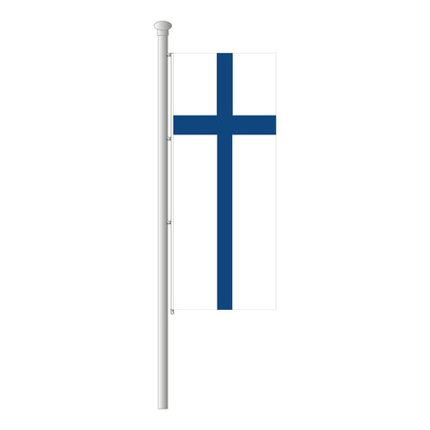 Finnland Hissfahne im Hochformat