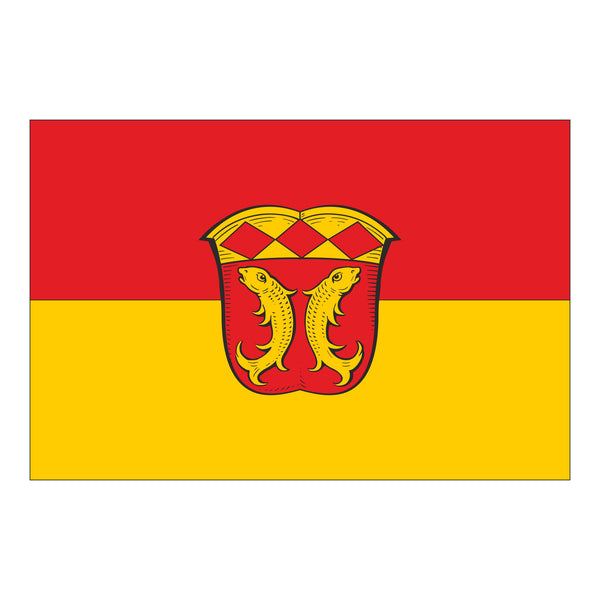 Die Gemeindefahne von Fischen im Allgäu