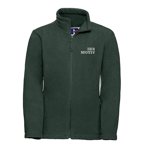 Bestickte Fleecejacke in dunkelgrün perfekt für Ihren Schützenverein