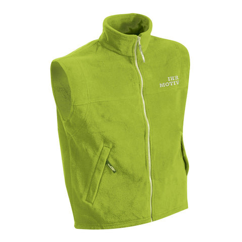 Wärmende Fleeceweste in lime-green