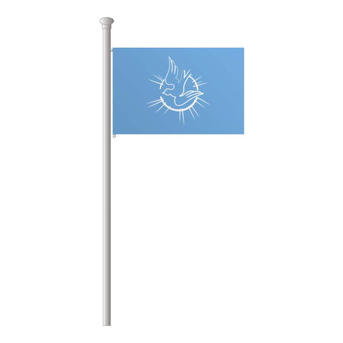 Friedensfahne Hissflagge im Querformat