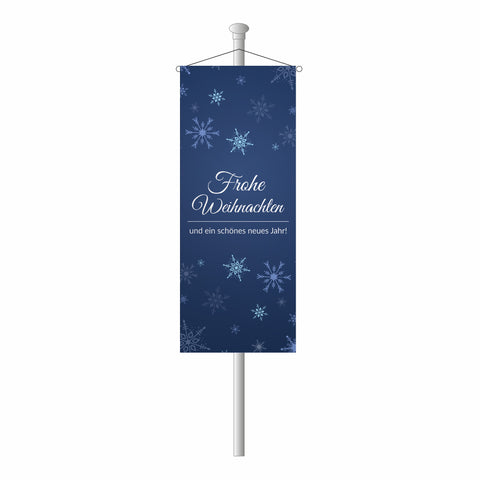 Bannerfahne "Frohe Weihnachten und ein schönes neues Jahr"