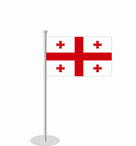 Georgien Tischfähnchen