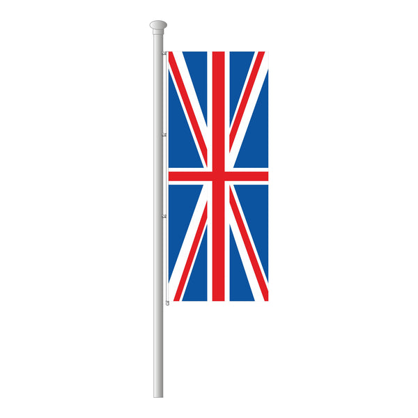 Großbritannien Hissfahne im Hochformat