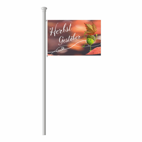 Hissflagge im Querformat "Herbst Gestöber"
