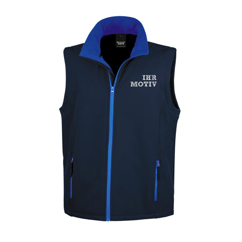 Weste aus wasserabweisendem Softshellmaterial
