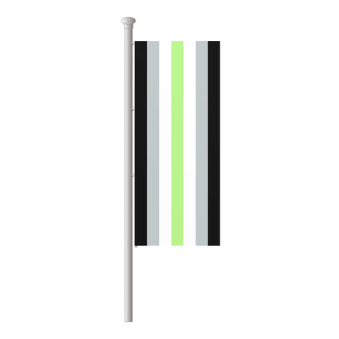 Agender Hissfahne im Hochformat