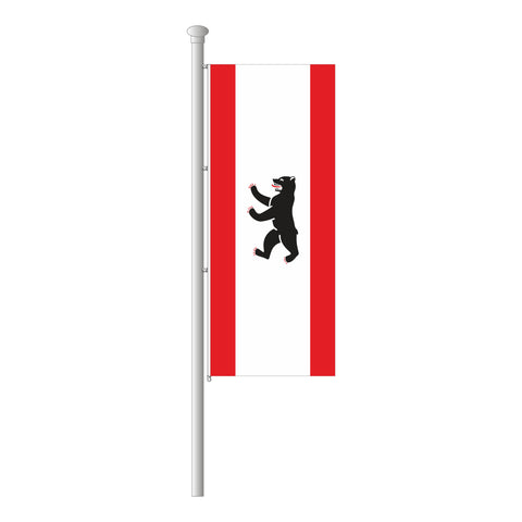 Berlin mit Wappen Hissfahne Hochformat