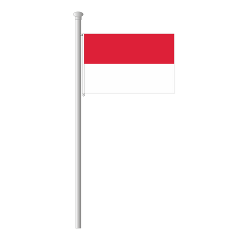 Indonesien Flagge Querformat