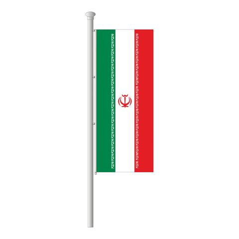 Iran Hissfahne im Hochformat