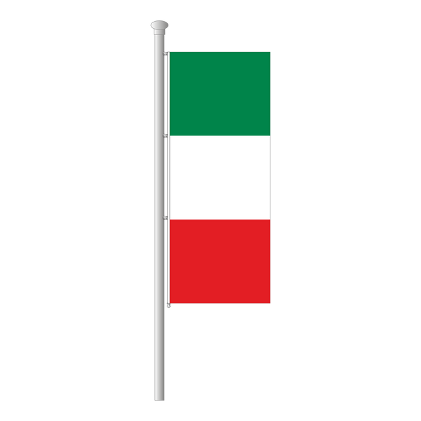 Italien Hissfahne im Hochformat