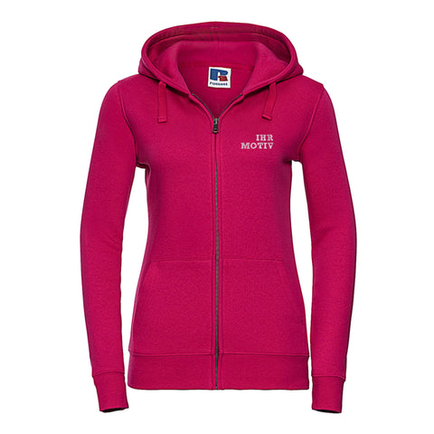 Ladies Zipped Hooded Sweatshirt