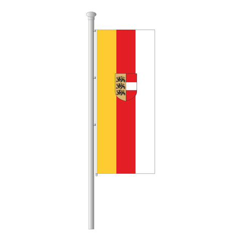 Kärnten mit Wappen Hissfahne im Hochformat