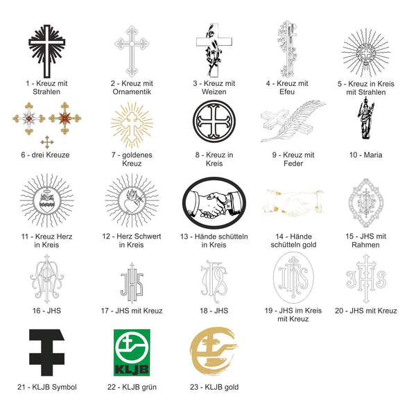 Unsere Auswahl an religiösen Motiven für Ihre Urkunde