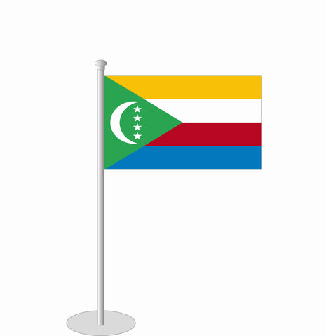 Komoren Tischfähnchen