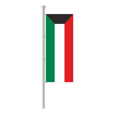Kuwait Hissfahne im Hochformat