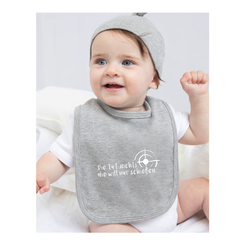 Baby Lätzchen - Die tut nichts die will nur schießen