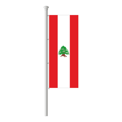 Libanon Hissfahne im Hochformat