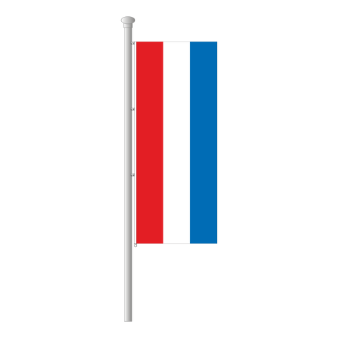 Luxemburg Hissfahne im Hochformat