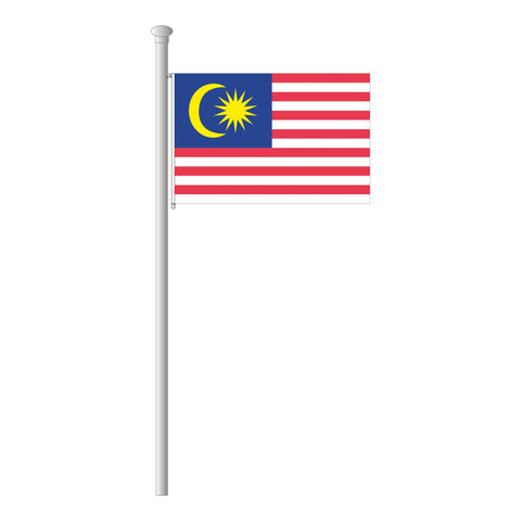 Malaysia Flagge Querformat