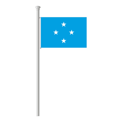 Mikronesien Flagge Querformat